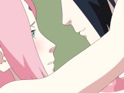 Preview 6 of Sakura Sasuke sex Naruto Kunoichi Træner Hentai Anime Tegnefilm bryster fisse creampie missionær nez