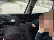 Preview 1 of My student fingered his teacher wet pussy inside car on our way work from school - MissCreamy