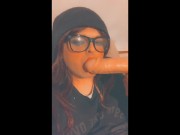 Preview 3 of Porn addicted gooner Tgirl likes your big little dick