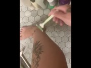Preview 6 of Shaving my legs. Silky smooth
