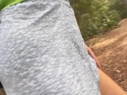 Preview 5 of girl shows pussy upskirt in public