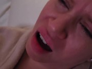 Preview 6 of Milf wife masrurbating orgasm while watching porn