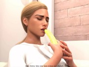 Preview 6 of A Perfect Marriage: Married Wife Fanstasize About Her Co Worker While Masturbating With Banana