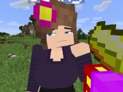 Preview 1 of Minecraft Jenny Mod Blowjob from Jenny in a field!