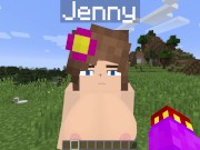 Preview 3 of Minecraft Jenny Mod Blowjob from Jenny in a field!