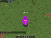 Preview 6 of Minecraft Jenny Mod Blowjob from Jenny in a field!