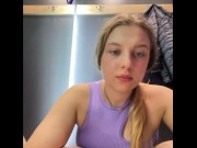 Preview 3 of Extreme masturbating. Hot amateur cum in the changing room