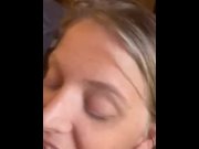 Preview 5 of beautiful blue eyed girl gets cum on her face