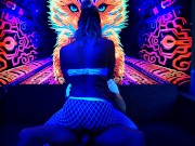 Preview 1 of Getting fucked in the Black Light Lounge😈