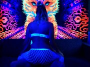 Preview 2 of Getting fucked in the Black Light Lounge😈