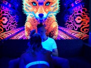Preview 3 of Getting fucked in the Black Light Lounge😈