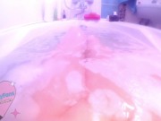 Preview 4 of Beautiful Teen Enjoying Bath And Exploring Sexy Underwater Body