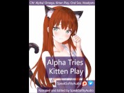 Preview 1 of Futa Female Alpha Tries Kitten Play F/A