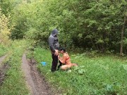 Preview 3 of Mommy's trip to the forest for mushrooms ended with a fuck with a stranger. He came inside her