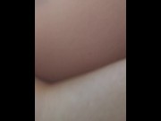 Preview 3 of I fuck her from behind while she is playing on her mobile phone, she was afraid of ejaculation
