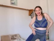 Preview 2 of MariaOld milf with huge tits talk dirty and play with hairy pussy