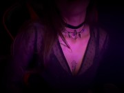 Preview 2 of Your goth girlfriend relaxes you with a sloppy blowjob-EtherealMia