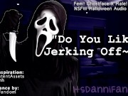 Preview 1 of 【NSFW Halloween Audio Roleplay】 Fem! Ghostface Wants You to Play with Your Cock For Her | JOI 【F4M】