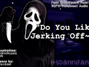 Preview 2 of 【NSFW Halloween Audio Roleplay】 Fem! Ghostface Wants You to Play with Your Cock For Her | JOI 【F4M】