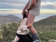 Preview 4 of Conquered her clit on the mountain