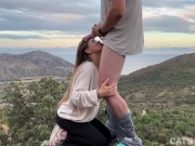 Preview 5 of Conquered her clit on the mountain