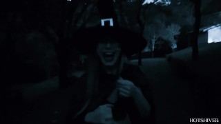 HALLOWEEN SPECIAL - Two sexy pagan witches and a very lucky guy
