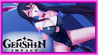 Genshin Impact - Hu Tao masturbates with a toy