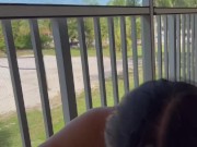 Preview 5 of Public shower leads to Sucking,Fucking, and Squirting on Hotel Balcony