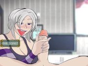 Preview 5 of Never Saint All Sex Scenes - Part 58 - Step-Sis Handjob By LoveSkySanHentai