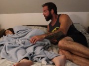 Preview 1 of Unplanned Sex between Stepmom and Stepson. Sharing a bed with Stepmom.