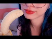 Preview 1 of Food Fetish sucking a bananaii
