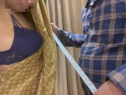 Preview 1 of Tailor Fucks Bhabhi while Taking Her Measurement