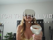Preview 5 of Stupid StepMom Watches StepSon's VR Porn - Thinks ITS REAL!
