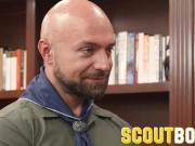Preview 2 of ScoutBoys Pint sized scout is seduced and fucked raw by DILF