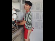 Preview 6 of Young twink show his cook