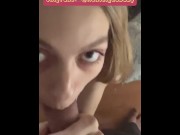 Preview 2 of Perfect, petite, blonde girlfriend ALWAYS wants to FUCK AND SUCK (POV)