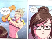 Preview 1 of 【Lewd Comic/Doujin Dub】 Overwatch Junkrat X Mei | feat. MetallicfoxNSFW 【Art: bokuman】