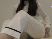 Preview 3 of [Anal POV] A friend who pulls down her panties and gives a blowjob while moving her butt hole [Japan