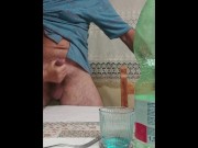 Preview 3 of before dinner my girlfriend bangs my cock on the table....and gives me a nice handjob with cumshot