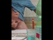 Preview 4 of before dinner my girlfriend bangs my cock on the table....and gives me a nice handjob with cumshot