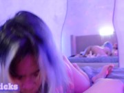 Preview 4 of LE SLICKS - Horny Pinay Stepsis gets caught masturbating by Pinoy Stepbro and begs to keep a secret