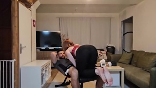 Fitness model gets rough fucked by her personal trainer - POV facial