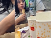 Preview 2 of I MEET A CUTE GIRL AT MCDONALS AND I TAKE HER HOME TO FUCK