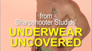 UNDERWEAR UNCOVERED- Muscle models strip bare during a photo shoot