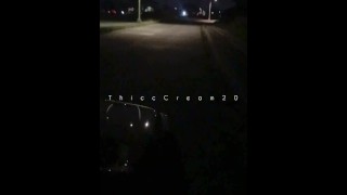 Risky Public Sex - Thick Teen Gets Fuck And Leaking Cum On The Side Of The Road