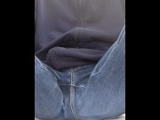 Preview 4 of A man urinated while wearing jeans。And I put it out twice...