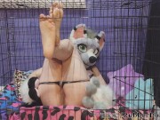 Preview 2 of caged puppy cunt