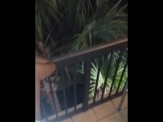 Preview 5 of CAUGHT FUCKING STEPSISTER ON BALCONY IN MIAMI SOUTH BEACH
