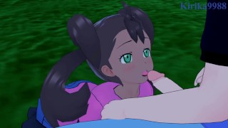 Shauna (Sana) and I have intense sex in the park at night. - Pokémon Hentai