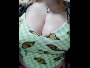 Preview 5 of Sarothica Walking Around In Public Braless With Big Tits Compilation